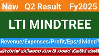 LTI Mindtree Q2 result 2025 LTI Mind Tree result today LTI Mindtree share news [upl. by Ameerak366]