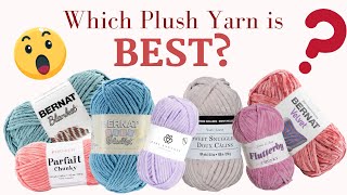 What is the BEST plush yarn FULL yarn test and review  Chenille [upl. by Jobyna]