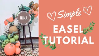 Easel balloon garland tutorial [upl. by Cardie]