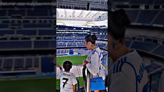 Georgina Rodriguez visiting the great Bernabeu shorts cr fashion georgina [upl. by Ribaudo]