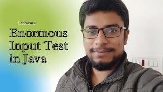 Enormous Input Test in Java  Codechef [upl. by Lyndell]