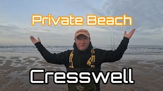 Northumberland  Private Beach  Cresswell  Cod Fishing [upl. by Sadnac]