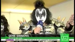 Entrevista a Kiss en Bogotá Colombia 10 de Abril 2015 RCN [upl. by Arteid]