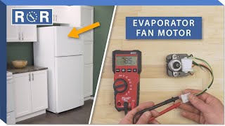 How to Test amp Replace an Evaporator Fan Refrigerator  Repair amp Replace [upl. by Sinylg672]