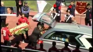 FUNERALI PIERMARIO MOROSINI STADIO LIVORNO ULTIMO SALUTO [upl. by Rist]