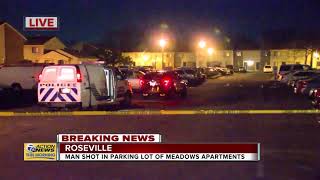 Police investigating shooting at Roseville apartment complex [upl. by Esiuole323]