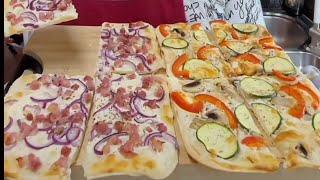 Самый Вкусный Рецепт Огненный Пирог Flammkuchen в духовке за 15 мин kuchen flammkuchen backen [upl. by Gonagle]