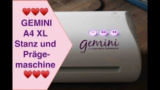 GEMINI Stanz und Prägemaschine A4 XL elektronische Stanz und Prägemaschine unboxing [upl. by Hulbig]