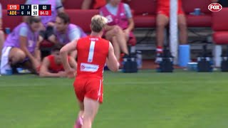 Chad Warner’s first goal in AFL [upl. by Ydoow]