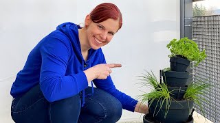 So einfach baust du einen Pflanzenturm für den Balkon Garten [upl. by Ennovahc638]