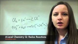 Redox Reactions  A Level Chemistry Question [upl. by Dowlen]