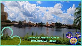 Disneys Coronado Springs Resort Walkthrough Tour  Walt Disney World 2023 [upl. by Notsnhoj]