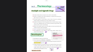 PharmacologyAnxiolytic and hypnotic drug  Benzodiazepines   كلية الصيدلة المرحلة الرابعة [upl. by Atidnan437]