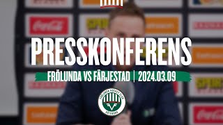 Presskonferensen efter Frölunda  Färjestad [upl. by Gustavus]