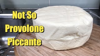 Making not so Provolone Piccante  1 Year Old with Taste Test [upl. by Nereil]