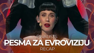 Pesma za Evroviziju 2022 Serbia  Finalists  RECAP [upl. by Oz]