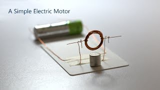 HOW TO BUILD A SIMPLE ELECTRIC MOTOR [upl. by Gnes]