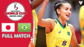 Japan 🆚 Brazil  Full Match  Women’s Volleyball World Cup 2019 [upl. by Otrebide]