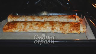 ШТРУДЕЛЬ З ЛАВАША СОЛОДКИЙ 🍏 ТА СОЛОНИЙ 🌿🧀 STRUDEL WITH APPLES STRUDEL WITH SPINACH СМАЧНІ СТРАВИ [upl. by Girovard293]