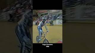 BMX Beat International 1986  Round 1  Hugo Gonzales  Old School BMX Freestyle [upl. by Osi]