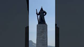 🇰🇷Statue of Admiral Yi SunSin in Seoul South Korea travel seoul korea [upl. by Hoopen]