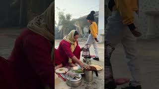 Winter Special Breakfast villagekitchen villagefood villagelife sunilpalvlogs [upl. by Haila905]