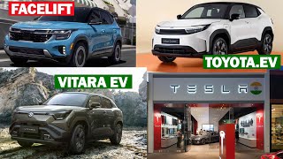 Suzuki Vitara EV Urban Cruiser EV  SELTOS 2025  TESLA Showroom in India 🇮🇳 [upl. by Lemra]