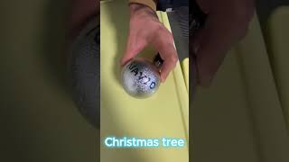 Personalizing the Christmas Tree with My Name 🎄✨ funny snow christmasstree [upl. by Yrot]