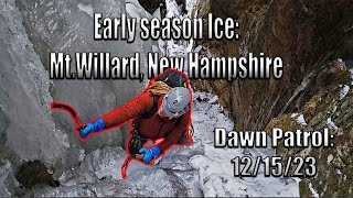 Ice Climbing MtWillard in the dark before work Weekly Dawn Patrol 3 [upl. by Corel]