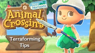 Terraforming Tips for Beginners  Animal Crossing New Horizons [upl. by Schaffer354]