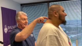 Houston Chiropractor Dr Gregory Johnson Helps Man From Oklahoma With Dowagers Hump  FHP Posture [upl. by Aisul]