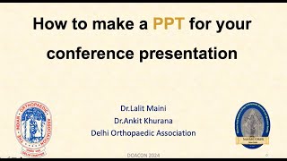 Preparing a conference presentation [upl. by Obocaj675]