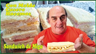 Con un molde casero hacemos Sandwich de miga [upl. by Yengac]