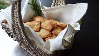 Fancy Crackers  How to Make FlatbreadStyle Crackers  Rosemary Sea Salt Cracker Recipe [upl. by Abbie911]