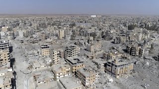 Syria devastation in former Isis stronghold revealed  drone video [upl. by Neillij577]