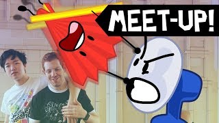 BFDI and II Finally Cross Over LA MEETUP ON 624 [upl. by Rhoades]