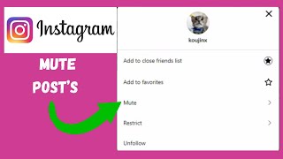 How to Mute Posts from someone you follow on Instagram Laptop PC [upl. by Nisay]