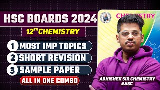 Class 12 Chemistry 40 Days Strategy  Score 7070 in Chemistry Class 12 Boards 2024 By Abhishek Sir [upl. by Ainej]