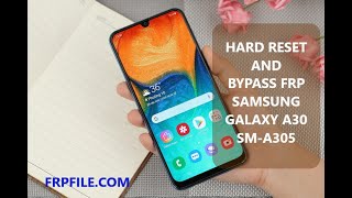 Hard reset amp Bypass FRP Google Account Samsung Galaxy A30 SMA305 [upl. by Lonna]