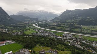 Vaduz Liechtenstein 🇱🇮  4K Drone Footage [upl. by Nyrol]