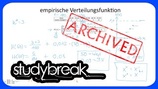 ARCHIVIERT Empirische Verteilungsfunktion  Deskriptive Statistik [upl. by Sakmar37]