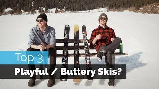 Top 3 Buttery  Playful Freestyle Skis [upl. by Imit]