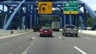 Interstate 64  West Virginia Exits 59 to 56 westbound [upl. by Shoshana]