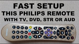 Easily Program Philips 4 Device Remote Controller [upl. by Douglass]