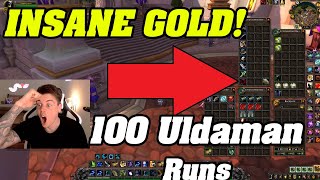 THIS IS INSANE GOLD Loot From 100 Uldaman Runs [upl. by Aisemaj120]