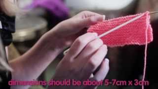 The innocent big knit  how to knit a little hat [upl. by Sewellyn]