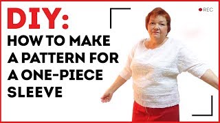 DIY How to make a pattern for a onepiece sleeve How to design a blouse with a dolman sleeve [upl. by Osicnarf]