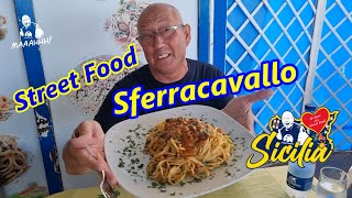 Sreet Food Sferracavallo  Palermo  Sicilia [upl. by Narrad525]