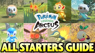 How to Get ALL STARTER POKEMON in Pokemon Legends Arceus [upl. by Akieluz776]