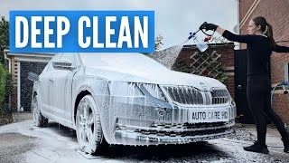 Dirty Skoda Octavia  Exterior Deep Clean Detail [upl. by Far]